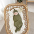 Set 35"*35"(Olive) Newborn Swaddle Blanket with Hat Beanie Newborn Photography Wraps Hospital Receiving Blankets