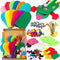 WATINC 12Pcs Hand Puppet Making Kit for Kids, Creative DIY Felt Sock Puppet Toys for Role Play