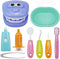 9PCS Plastic Simulation Dentist Play Set Medical Kit Pretend Toy for Kids
