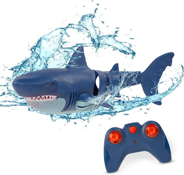 Terra by Battat Remote Control Shark Toy for Bath & Pool Play