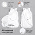 1-Pack 100% 0.5TOG 6-18 Organic Baby Sleep Sacks, Cotton - Soft & Breathable Baby Wearable Blanket, Toddler Sleeping