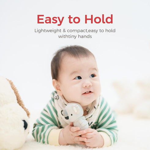 FAMILIDOO Koala Teething Toy for Babies, Soft Silicone Teether for Sore Gums, Easy to Hold, Infant Teething Relief