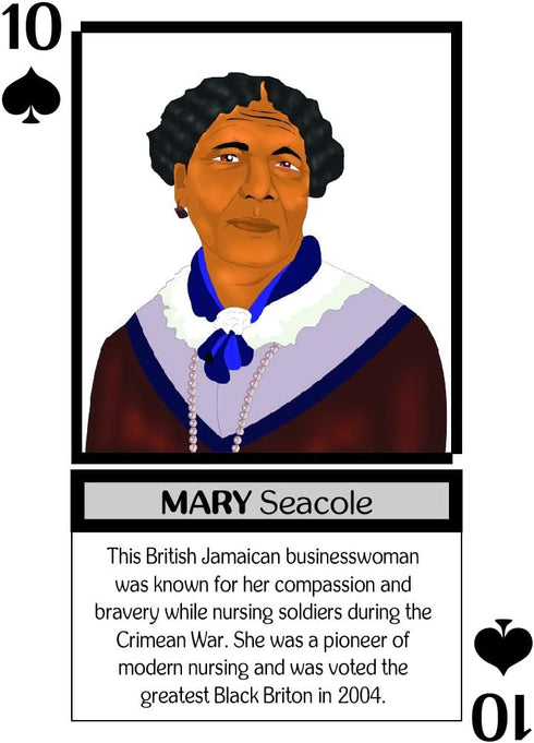 Playing Cards: Black Legends - Black History Playing Cards - Trivia Card Game for Family & Adult Game Night – Inspirational Black Legends