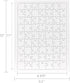 Hygloss Products Blank Rectangle Puzzle for Decorating - Kids Jigsaw Activity, 8.5 x 11 Inches, 63 Pieces
