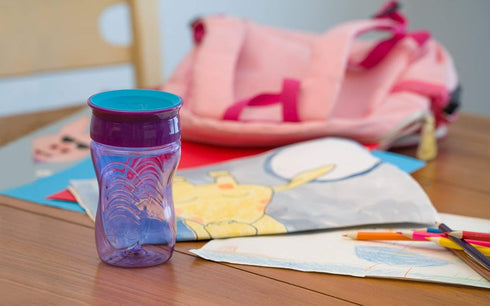 Wow Cup for Kids 10 oz. / 296 ml 360 Drinking Cup (Purple)