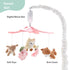 12 The Peanutshell Crib Mobile for Girls - Pink and White Musical Baby Crib Mobile with Lullabies, Forest Baby Little
