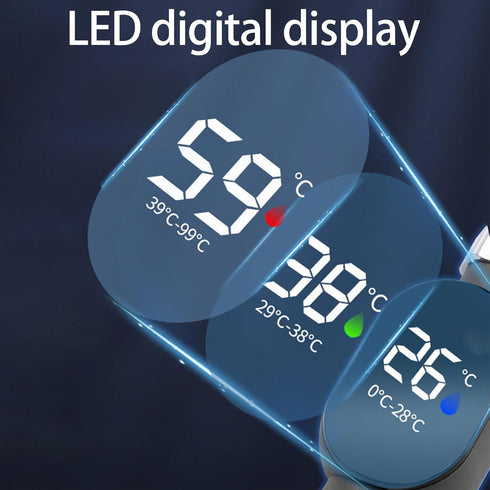 DIMITU Shower Temperature Meter LED Digital Display Temperature Gauge Household Water Thermometers Waterproof Bath