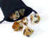 Coffee DND Dice Set of 7 – Polyhedral Dice for TTRPGs, Dungeons and Dragons, COC, MTG, and Table Games (Cappuccino)