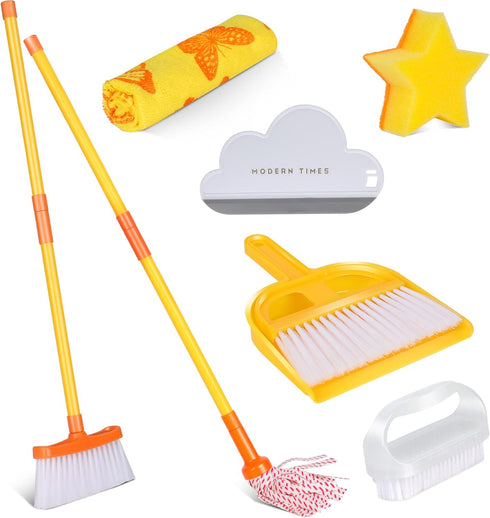 Masthome Kids Cleaning Set, 8 Piece Cleaning Toys Set, Includes Mop, Broom,