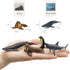 Small Montessori Animal Figures with Flash Cards, Realistic Figurines Toys, Educational Matching Game for Kids
