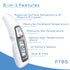 Beurer FT65 Multifunction Infrared Thermometer - 3-in-1 for Adults and Kids, Color Changing Fever Indicator