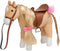 HollyHOME Palomino Horse Stuffed Animal Pretty Pony Plush Toy Pretend Play Horse