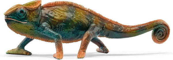 Schleich Wild Life Realistic Color-Changing Chameleon Figure - Wild Animal Toy Figurine,