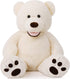 MorisMos Giant Teddy Bear - Large 3ft Beige Plush Stuffed Animal for Kids and Girlfriend