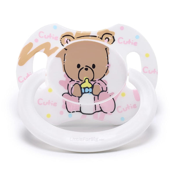 LittleForBig Bigshield Generation-II Adult Sized Pacifier Baby Cuties Pattern White Bear
