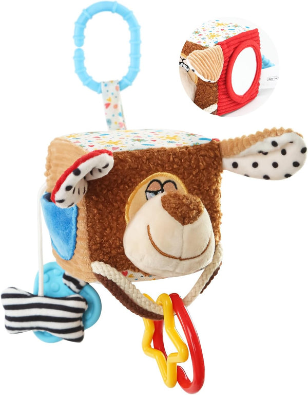 littlove Hanging Baby Toy Cube for Car Seat, Infant Sensory Toys 0-6-12 Month,
