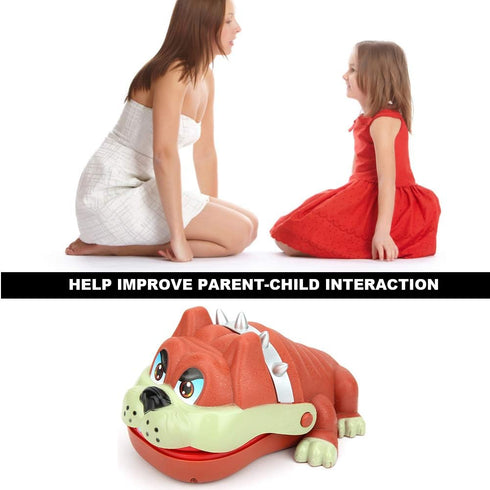 Pssopp Bulldog Teeth Game - Dentist Bite Finger Game for Adults Kids Family Fun at Home