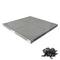 4pcs Brick 16x16 Classic Baseplate Building Plates for Building Bricks, Gray Background Boards for Pixel Paintings