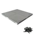 4pcs Brick 16x16 Classic Baseplate Building Plates for Building Bricks, Gray Background Boards for Pixel Paintings