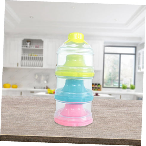 Beaupretty Portable Formula Dispenser High Capacity Stackable Milk Powder Container for Travel and Feeding Food Grade