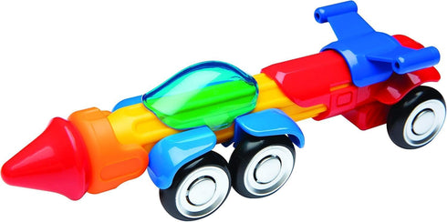 STICK O City 16 Piece Magnetic Building Set, Rainbow Colors, Educational STEM Toy Ages 36M+