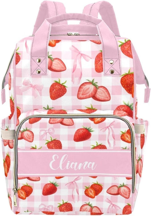 Noverbibi Personalized Mom Backpack Diaper Bag, Custom Name Baby Backpack for Mom, Waterproof