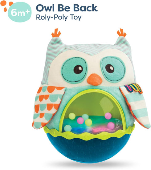 B. toys- B. baby- Owl Be Back- Baby Toy, Crawling, Tummy Time, Sensory & Musical Toy for Babies