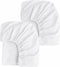 2 Pack Muslin Fitted Crib Sheets for Baby Girls & Boys-Neutral Breathable