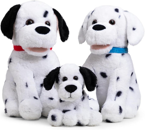 Dalmatian Stuffed Animal Plush Toy - 13 Inch Dalmatian Puppy Dog with Red Collar - Gift for Kids