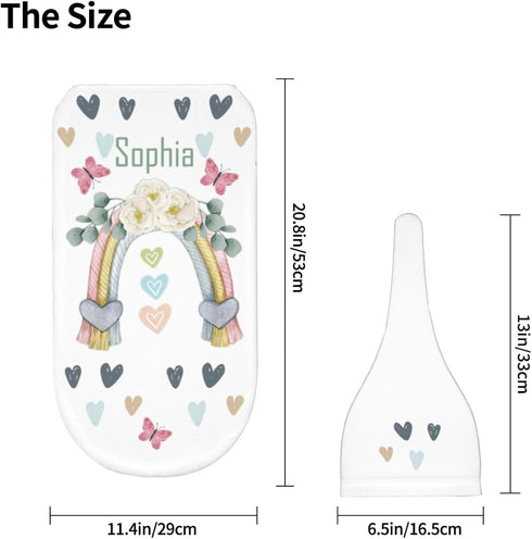 Dysuniry Personalized Baby Swaddle for Girls Boys Custom Swaddles for Newborns Rainbow Customized Newborn Sleep Sacks