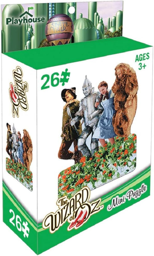 Playhouse Wizard of Oz Poppy Fields 26-Piece Mini Puzzle for Kids, Die-Cut Shaped
