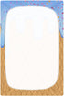 Pigsaly 27x39 Inch Crib Sheets Light Blue Gradient Ice Cream Drip Baby Sheet for Standard Crib Mattress Boys Girls