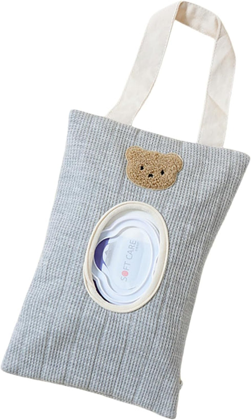 Montesy Portable Baby Wipe Holder Refillable Dispenser Travel Case Watertight Wipe Storage Case Cotton for Diaper Bag