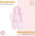2-in-1 KAKIBLIN Infant Car Seat Insert, Carseat Head Insert & Body Support for Newborn, Reversible Newborn Car Seat