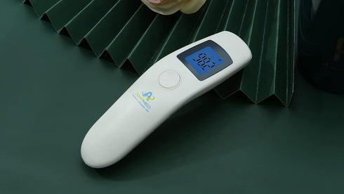 Amplim Non-Contact Forehead Thermometer - Touchless Digital Fever Thermometer for Kids and Adults