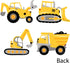 Bulldozer Set 20 Big Dot of Happiness Dig It - Construction Party Zone - Dump Truck Backhoe Excavator Decorations DIY