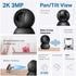 Tapo 2K 2-Way C211 Indoor Pan/Tilt Wired Security Camera - Works as a Baby Monitor & Pet Camera, Motion Detection