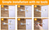 Vmaisi Baby Proofing Cabinet Locks, Adjustable Multi Use Straps for Childproofing Drawers, Fridge, White (4)