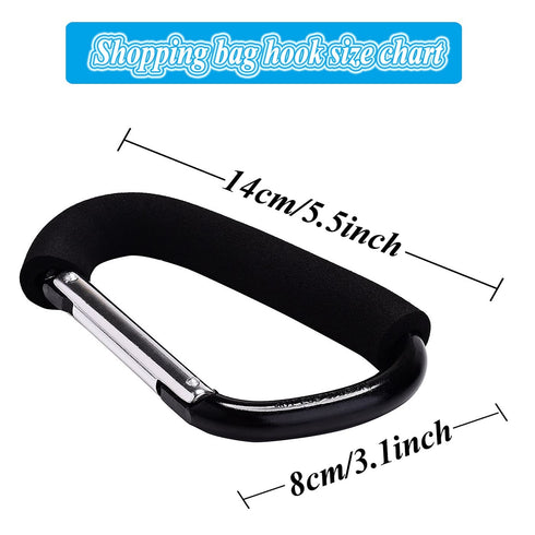 XINHUISHQZ Mommy, 2 Stroller Hooks by Baby,Large Stroller Hooks for pcs Carabiner Stroller Hook Organizer for Hanging