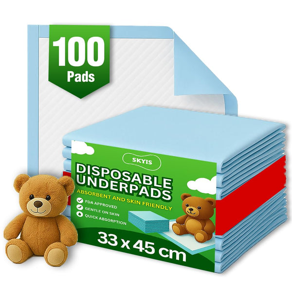 Baby Change Mat 45 x 33 CM (100-Count) Baby Pee Pads, Baby