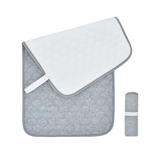Generic 50x70cm Portable Diaper Mat, Travel Changing Pad, Foldable Bed Liner, Soft Waterproof Cotton Pad with Non Slip