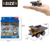 Kids Diecast Metal Engineering Cars Set - 6 Play Trucks for Boys Age 3-4, Birthday Party Supplies & Cake Topper