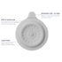 Ubbi Bathtub Drain Cover, Silicone Drain Stopper with Suction for Baby Bath Time Accessory, Gray