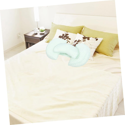 Healifty Multi-Functional Cooling Pregnancy Waist Pillow for Side Sleeping Soft Maternity Support Cushion Detachable