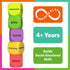 8 4, 5, 6, 7 Skillmatics Conversation Cubes for Kids - Foam Cubes for Social-Emotional Learning, Classroom