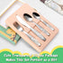 Kids Silverware Set - Toddler Utensils 18/8 Stainless Steel, 4PCS Fork, Spoon & Knife Cutlery for Age 3+