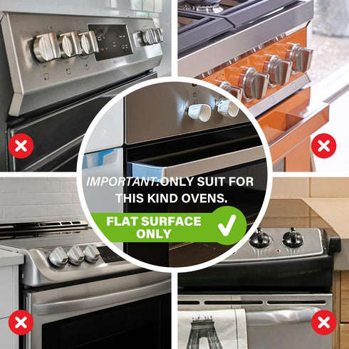 EUDEMON Childproof Oven Door Lock, 1 Pack, Easy to Install, Heat-Resistant Material, No Tools Needed (Black)