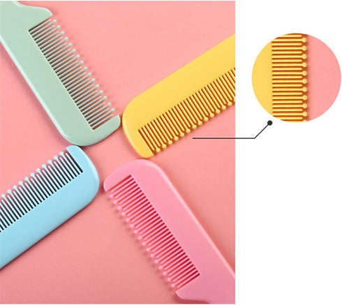 COYENRAT Set Brush & Comb Children Hair Brush Soft Nylon Bristle Caps Hair Brush for Toddler Infant Head Massage
