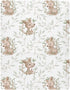 Wassud Pack 28x52 Inch Cute Kangaroo Crib Sheets for Boys Girls Breathable Crib Mattress Sheet and Play Sheets Fitted