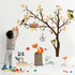 decalmile Woodland Wall Decals, Animals Tree Owl Fox Deer Wall Stickers for Kids Bedroom Baby Nursery Decor